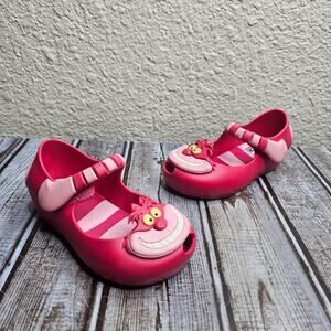 Mini melissa ultragirl allice in wonderland Cheshire cat jelly mary jane shoes 7